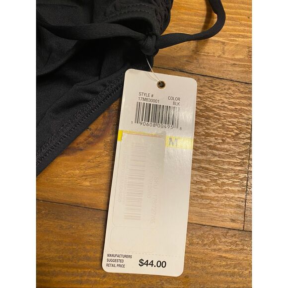 Anne Cole Medium Signature NWT black bikini bottoms swim drawstring - Picture 3 of 6